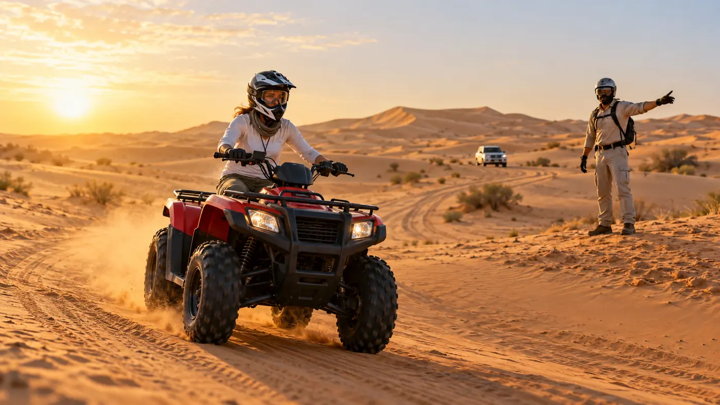 Guided morning quad bike safari Guided morning quad bike safari